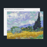 Carte Postale Vincent Van Gogh - Champ de blé avec cyprès<br><div class="desc">Champ de blé avec cyprès / Wheat Field with Cypresses - Vincent Van Gogh,  septembre 1889</div>
