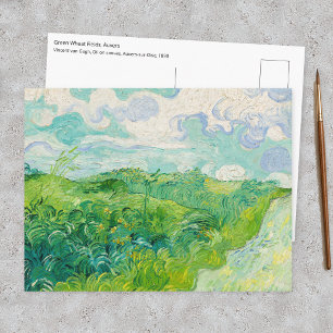 Carte Postale Vincent van Gogh - Champ de blé vert, Auvers