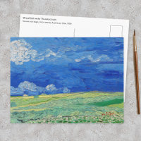 Vincent van Gogh - Champs de blé sous des nuages o