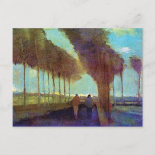 Carte Postale Vincent Van Gogh - Chemin de Campagne avec Deux Pe
