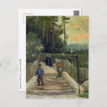 Carte Postale Vincent van Gogh - Chemin en pente à Montmartre<br><div class="desc">Chemin en pente à Montmartre - Vincent van Gogh,  1886</div>