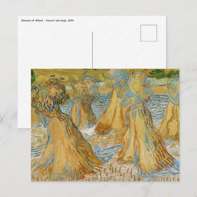 Carte Postale Vincent van Gogh - Chênes du blé (Devant / Derrière)