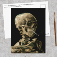 Vincent van Gogh - Crâne avec cigarette allumée