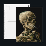 Carte Postale Vincent van Gogh - Crâne avec cigarette allumée<br><div class="desc">Tête de squelette avec une cigarette allumée / Crâne avec cigarette allumée / Crane de squelette fumant une cigarette - Vincent van Gogh,  1885</div>