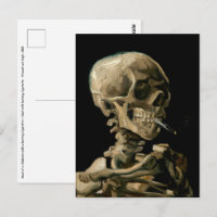 Vincent van Gogh - Crâne avec cigarette allumée