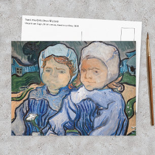 Carte Postale Vincent van Gogh - Deux fillettes