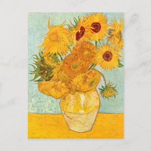 Carte Postale Vincent Van Gogh Douze tournesols dans un vase Art