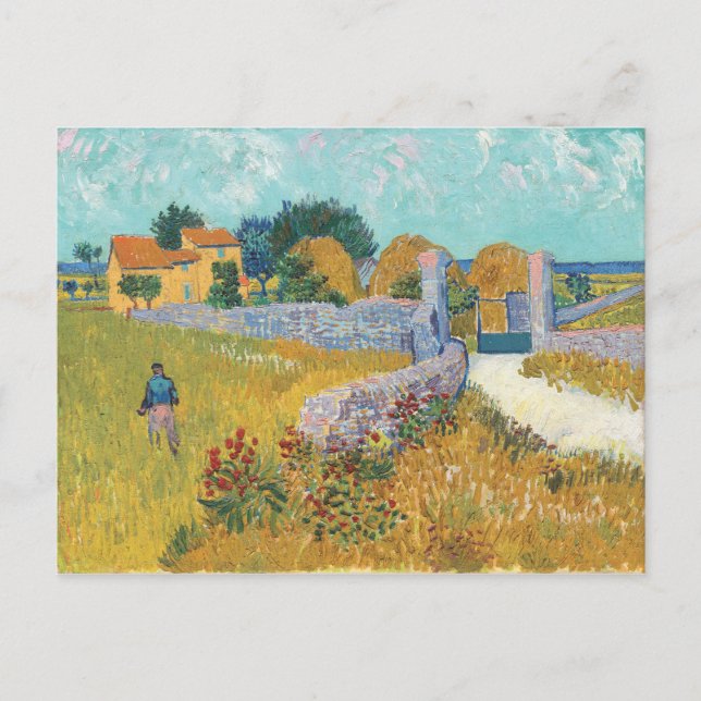Carte Postale Vincent van Gogh Farmhouse (Devant)