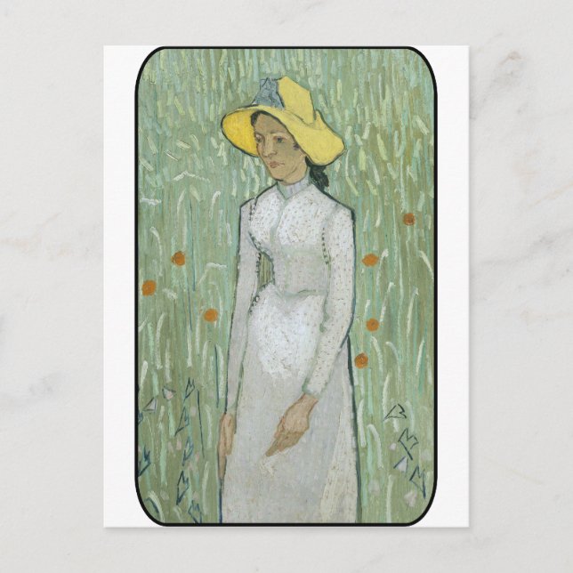Carte Postale Vincent van Gogh - Femme en champ (Devant)