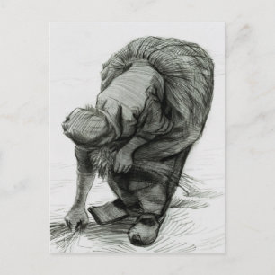 Carte Postale Vincent van Gogh   Femme paysanne Gleaning, 1885