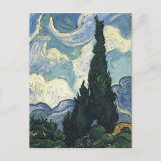 Carte Postale Vincent van Gogh Fibres de blé avec cyprès