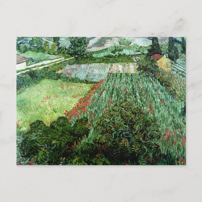 Carte Postale Vincent van Gogh | Field with Poppies, 1889 (Devant)