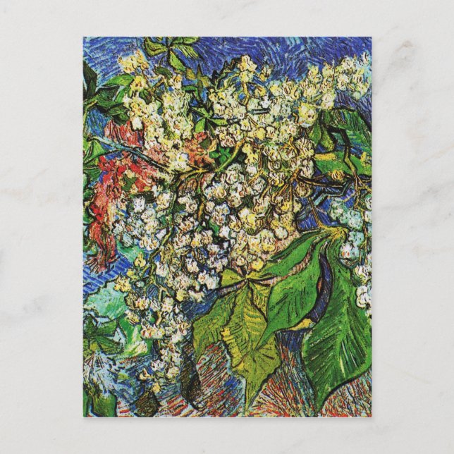 Carte Postale Vincent van Gogh-Fleurs de châtaignes (Devant)