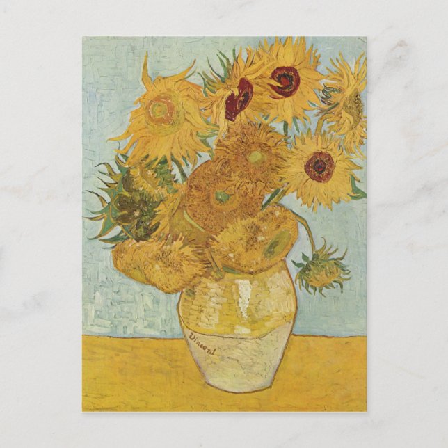 Carte Postale Vincent Van Gogh - Fleurs de soleil (Devant)