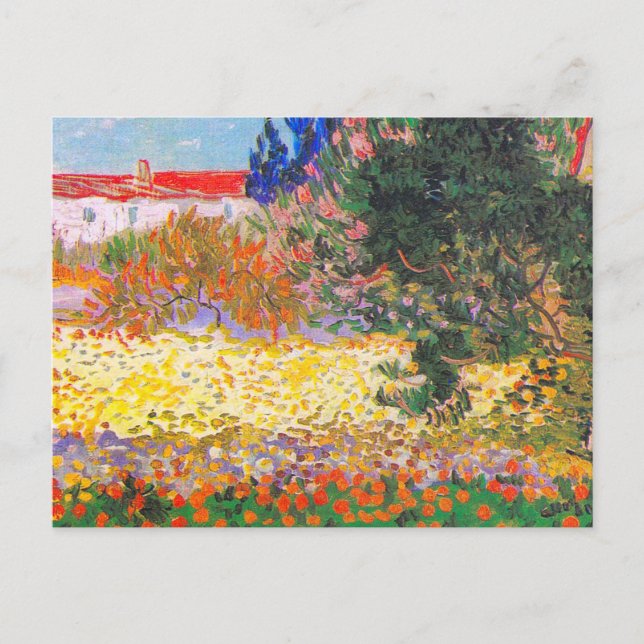 Carte Postale Vincent Van Gogh Flower Garden (Devant)