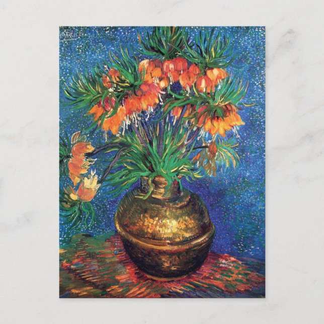 Carte Postale Vincent Van Gogh - Fritillaires Dans Un Vase De Cu (Devant)
