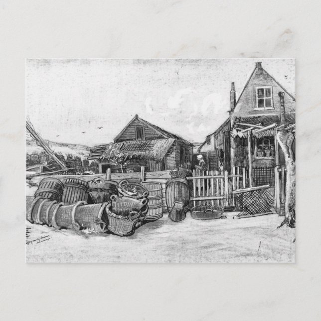 Carte Postale Vincent van Gogh | Grange de séchage de poisson, S (Devant)