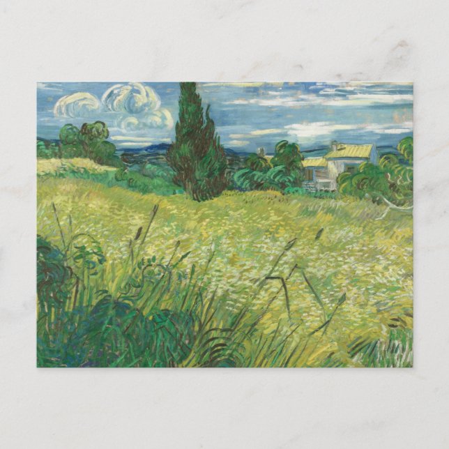 Carte Postale Vincent van Gogh - Green Field (Devant)