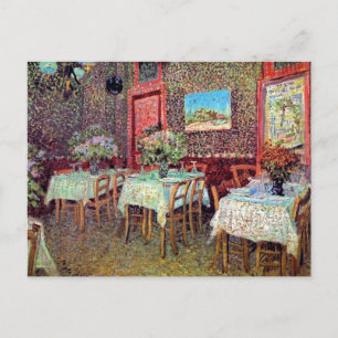 Carte Postale Vincent Van Gogh - Intérieur d'un restaurant
