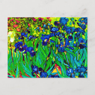 Carte Postale Vincent Van Gogh - Irises - Art pop de fleurs