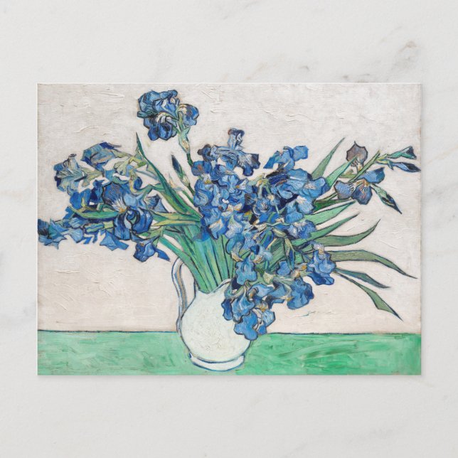 Carte Postale Vincent Van Gogh Irises. Impressionnisme art flora (Devant)