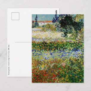 Carte Postale Vincent van Gogh - Jardin en fleurs