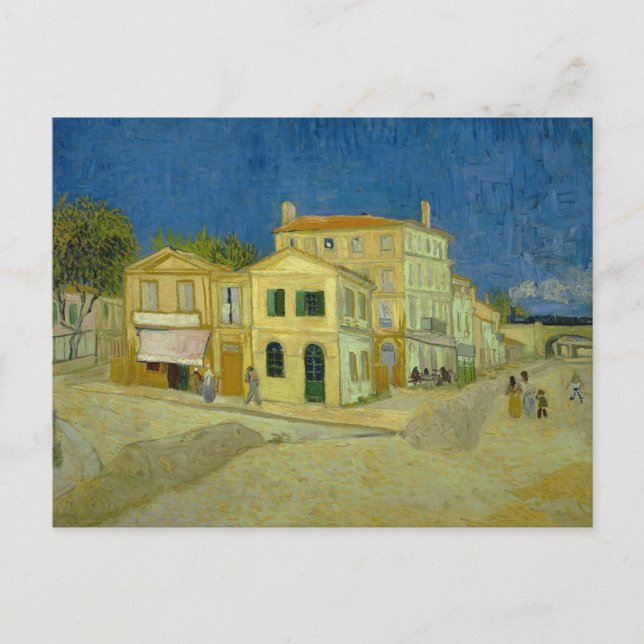 Carte Postale Vincent van Gogh - La Maison Jaune (`La Rue') (Devant)