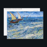 Carte Postale Vincent van Gogh - La mer aux Saintes-Maries<br><div class="desc">Paysage marin à Saintes-Maries - Vincent van Gogh,  Huile sur toile,  1888</div>