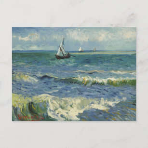 Carte Postale Vincent van Gogh - La mer près des Saintes