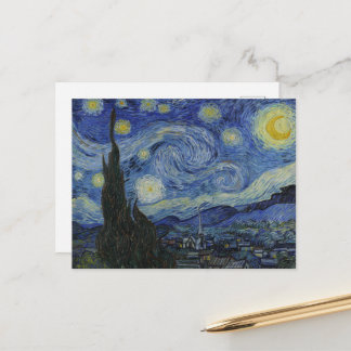 Carte Postale Vincent Van Gogh, La Nuit étoilée