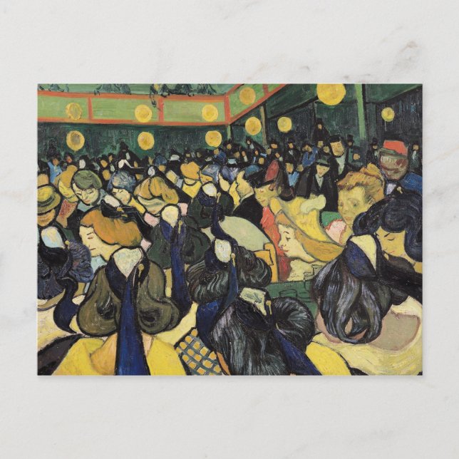 Carte Postale Vincent van Gogh | La salle de danse à Arles, 1888 (Devant)