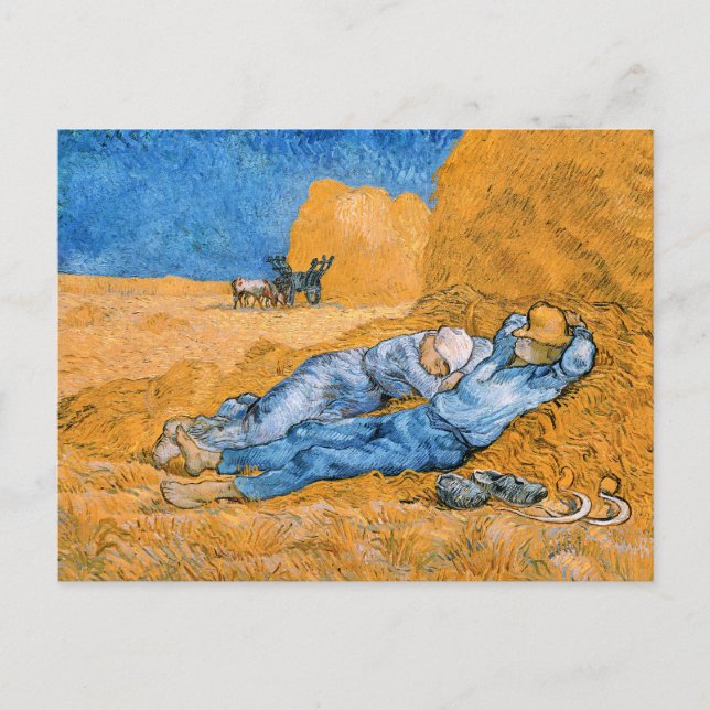 Carte Postale Vincent van Gogh - La Sieste (Devant)