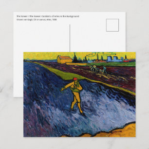 Carte Postale Vincent van Gogh - La Tour : périphérie d'Arles