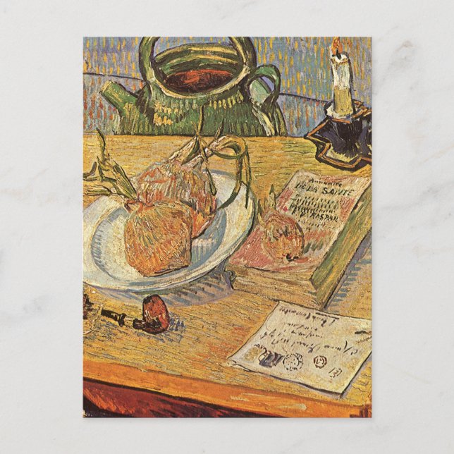 Carte Postale Vincent van Gogh - La vie morte avec tableau (Devant)