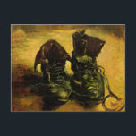 Carte Postale Vincent van Gogh - La vie morte avec une paire de<br><div class="desc">A Pair of Shoes (1886) de Vincent van Gogh est un Post impressionnisme vintage de peinture d'art mortel. Une vie morte d'une vieille paire de chaussures paysannes ou de bottes ouvrières. À propos de l'artiste : Vincent Willem van Gogh (1853-1890) était un peintre impressionniste dont l'oeuvre était la plus remarquable...</div>