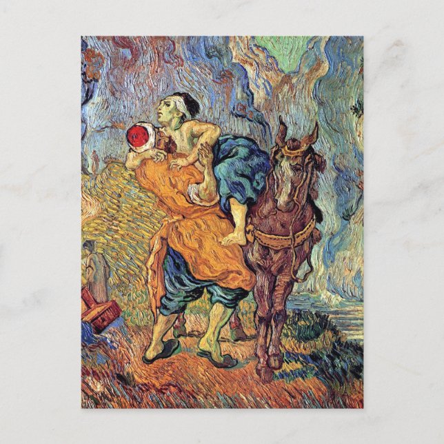 Carte Postale Vincent Van Gogh - Le Bon Samaritain - Beaux-Arts (Devant)