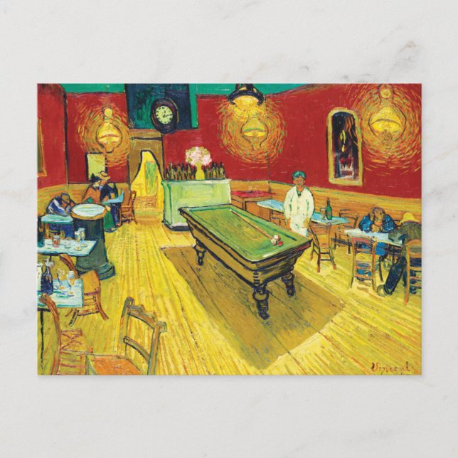 Carte Postale Vincent Van Gogh Le Café de nuit (Devant)