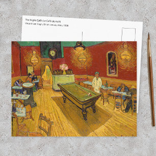 Carte Postale Vincent van Gogh - Le Café de nuit