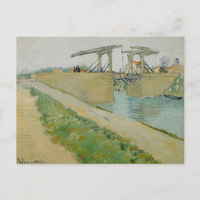 Carte Postale Vincent van Gogh - Le pont des Langlois (Devant)