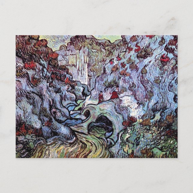 Carte Postale Vincent Van Gogh - Le ravin (Les Peiroulets) (Devant)