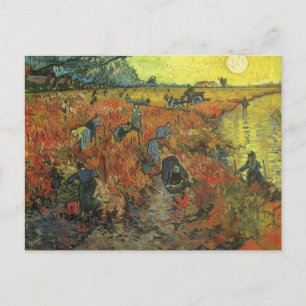 Carte Postale Vincent van Gogh - Le vignoble rouge