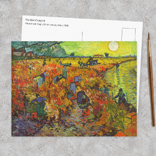 Carte Postale Vincent van Gogh - Le vignoble rouge