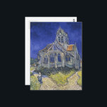 Carte Postale Vincent Van Gogh, L'église d'Auvers<br><div class="desc">Vincent Van Gogh - L'église d'Auvers,  1890.</div>