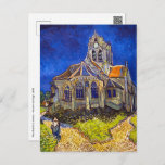 Carte Postale Vincent van Gogh - L'église d'Auvers<br><div class="desc">L'église d'Auvers / l'Eglise à Auvers-sur-oise par Vincent Van Gogh en 1890</div>