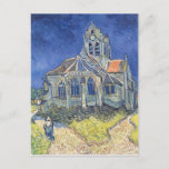 Carte Postale Vincent van Gogh | L'église d'Auvers-sur-Oise<br><div class="desc">L'église d'Auvers-sur-Oise,  1890 | par Vincent van Gogh | Lieu de l'art : Musée d'Orsay,  Paris,  France | Artiste néerlandais | Numéro de collection d'images : XIR33823</div>