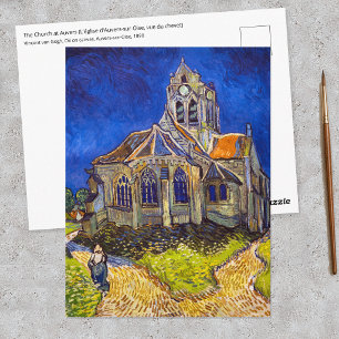 Carte Postale Vincent van Gogh - L'église d'Auvers-sur-Oise