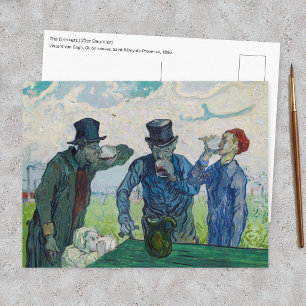Carte Postale Vincent van Gogh - Les Buveurs, d'après Daumier