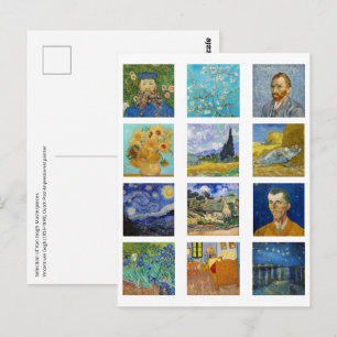 Carte Postale Vincent Van Gogh - Les chefs-d'oeuvre Mosaic