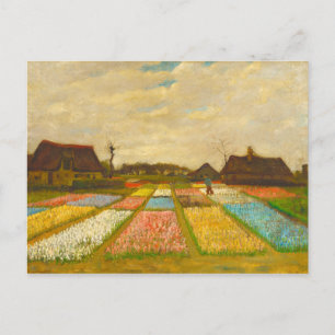Carte Postale Vincent van Gogh Lits à fleurs en Hollande