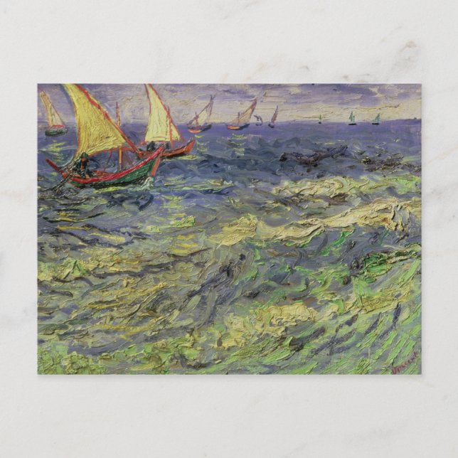 Carte Postale Vincent van Gogh | Mer aux Saintes-Maries (Devant)